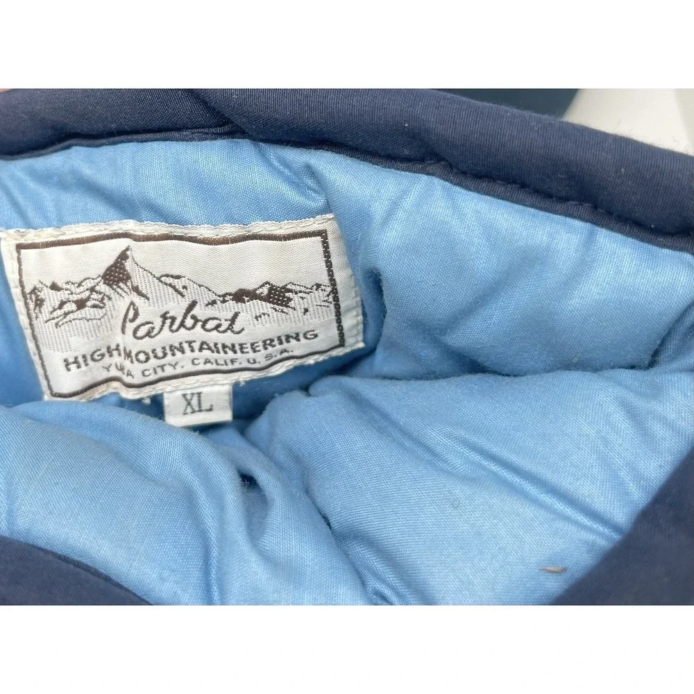 VTG Parbat High Mountaineering‎ Mens XL Puffy Camping Boots Shoes Quilted Blue